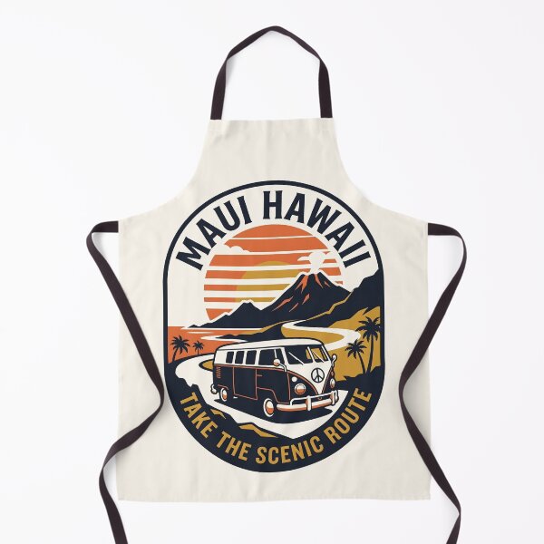 Item preview, Maui Beach Van - Road Trip Vintage Travel Emblem designed and sold by SplashTastic.