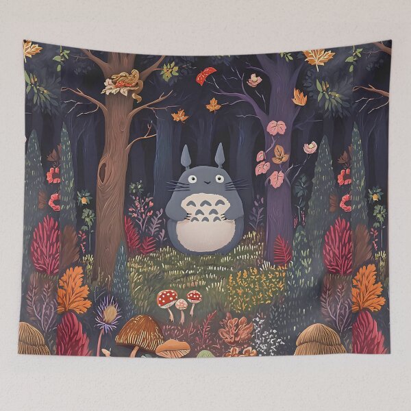 Item preview, Cute kawaii mushroom [[totoros's]] -%[ghiblis]%- forest aways  designed and sold by pryielvart.