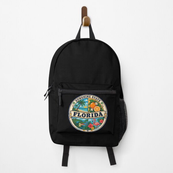 Item preview, Florida Vintage Tropical Beach State Travel Badge designed and sold by DreamLayerStudio.