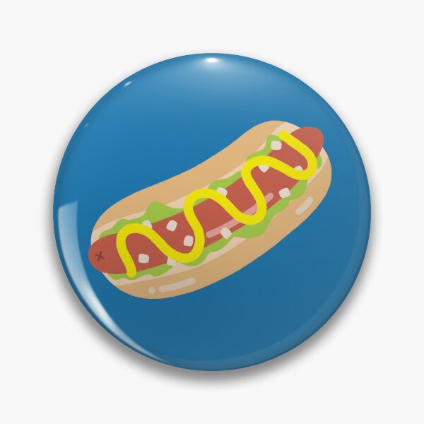 Item preview, Cute Hot Dog Cartoon Illustration with Mustard designed and sold by jeansauvage.