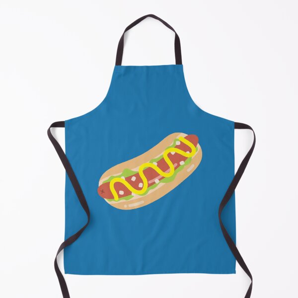Item preview, Cute Hot Dog Cartoon Illustration with Mustard designed and sold by jeansauvage.