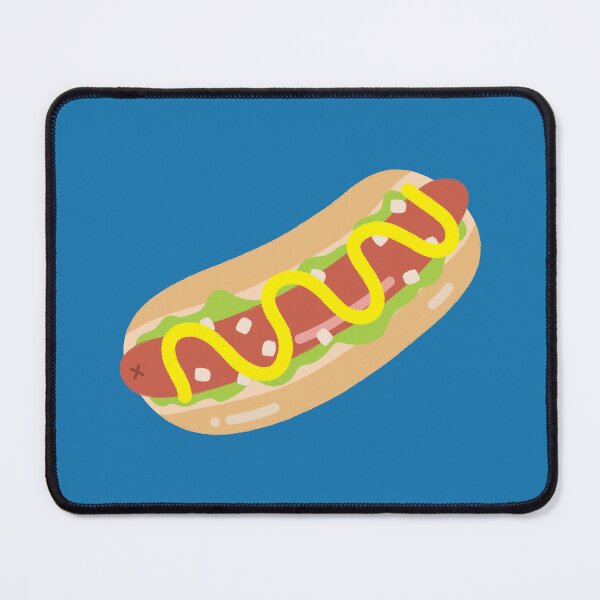 Item preview, Cute Hot Dog Cartoon Illustration with Mustard designed and sold by jeansauvage.