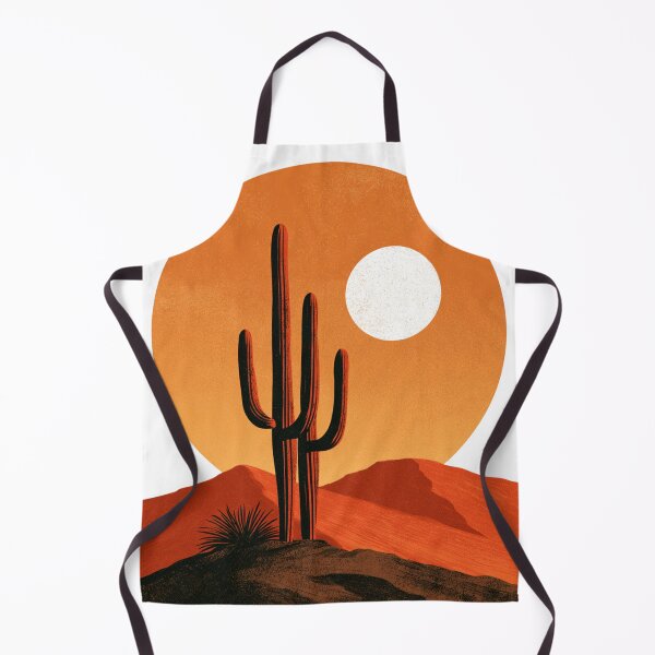 Item preview, Minimalist Desert Landscape Saguaro Cactus Moon designed and sold by TrendyGalaxy.