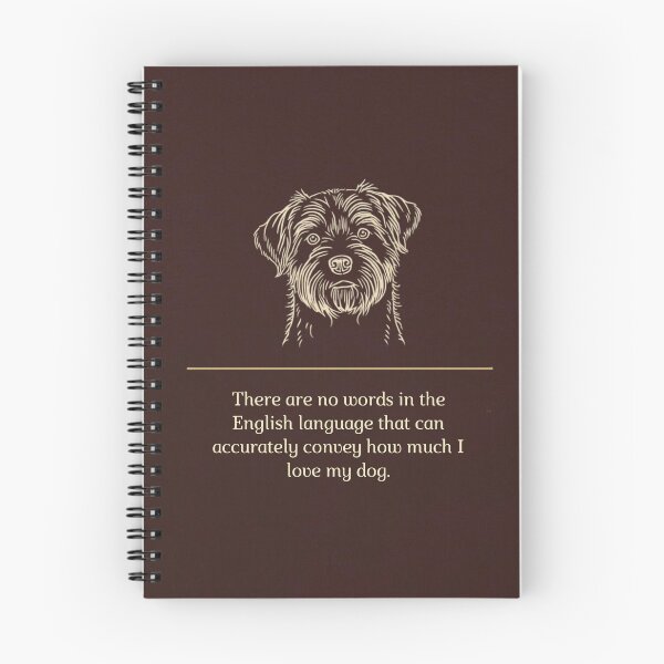 Item preview, Terrier Mix Line Art Dog Love Quote designed and sold by WaggingTailsCo.