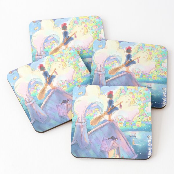 Item preview, Cute kawaii art girl [[kiki's]] on -%[ghiblis]%- roof city aways  designed and sold by pryielvart.