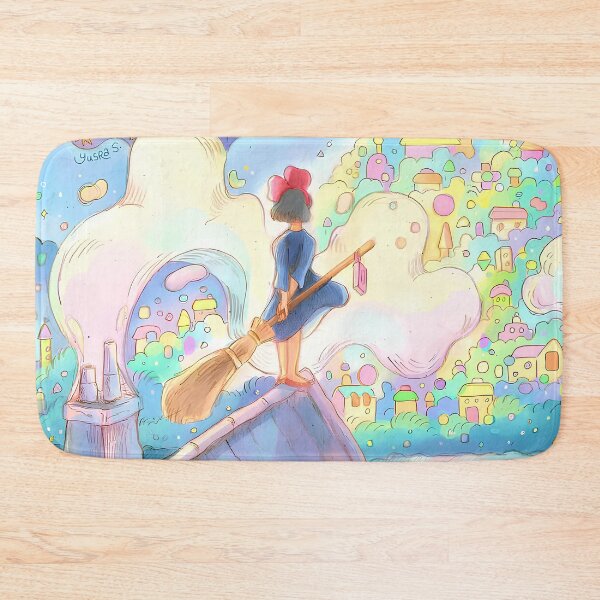 Item preview, Cute kawaii art girl [[kiki's]] on -%[ghiblis]%- roof city aways  designed and sold by pryielvart.