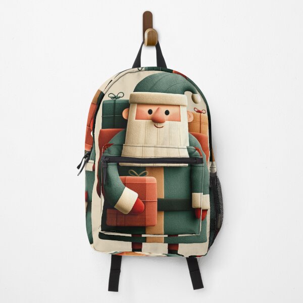 Item preview, Cute 3D Felt Green Santa Claus Illustration designed and sold by colorful-white.