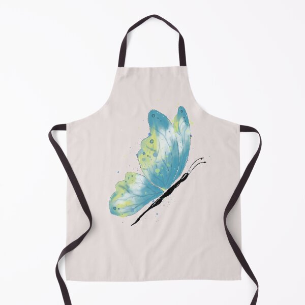 Item preview, Blue and Yellow Watercolor Butterfly Illustration Art designed and sold by LafinaArt.