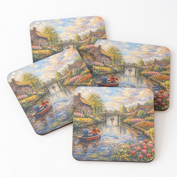 Item preview, Giethoorn painting, the Netherlands – A Beautiful place in Europe. designed and sold by GalleryKauffeld.