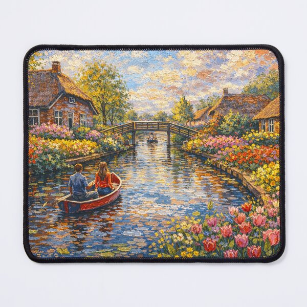 Item preview, Giethoorn painting, the Netherlands – A Beautiful place in Europe. designed and sold by GalleryKauffeld.