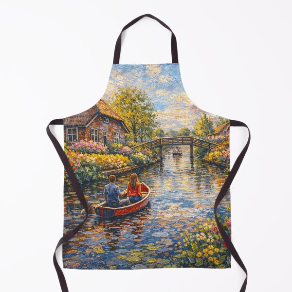 Item preview, Giethoorn painting, the Netherlands – A Beautiful place in Europe. designed and sold by GalleryKauffeld.