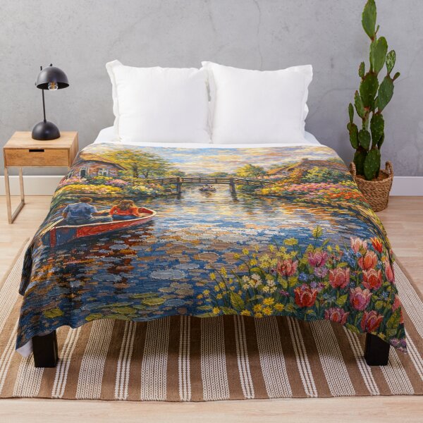 Item preview, Giethoorn painting, the Netherlands – A Beautiful place in Europe. designed and sold by GalleryKauffeld.
