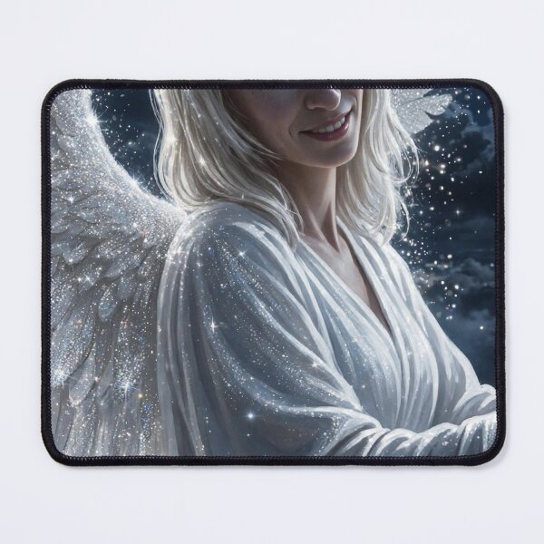 Item preview, Moonlight Glitter Angel - Sparkling Guardian with Silver Wings designed and sold by Aticika75.