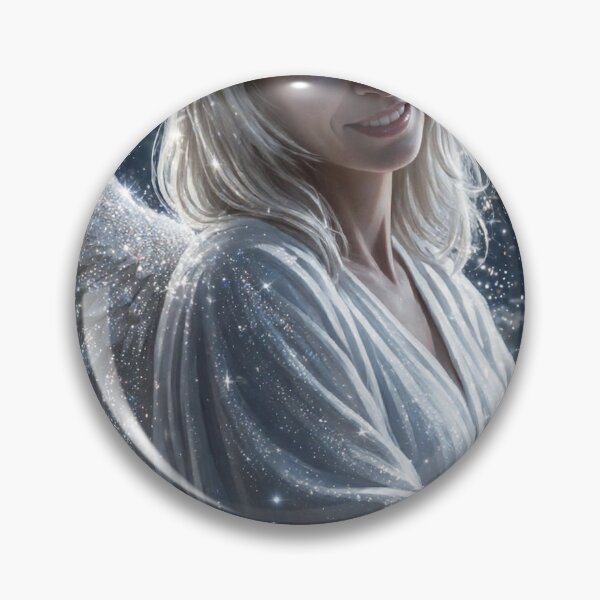 Item preview, Moonlight Glitter Angel - Sparkling Guardian with Silver Wings designed and sold by Aticika75.