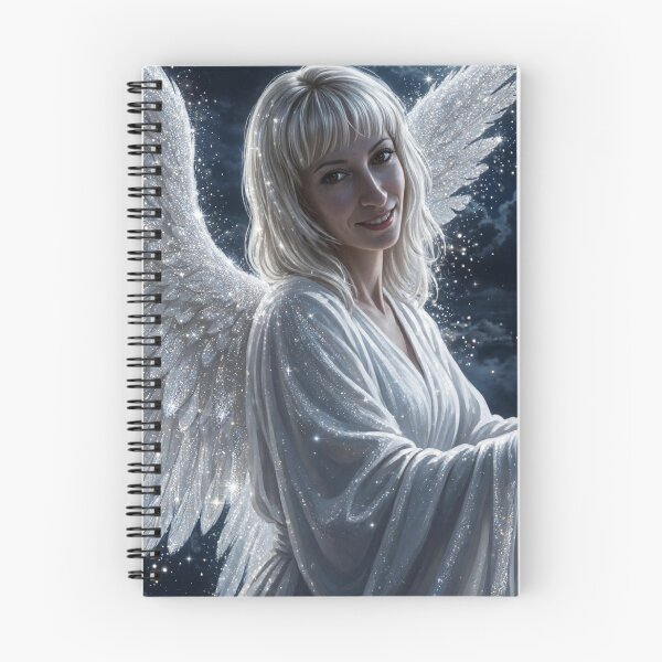 Item preview, Moonlight Glitter Angel - Sparkling Guardian with Silver Wings designed and sold by Aticika75.
