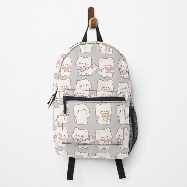 Item preview, Cute Kawaii White Cat Bear Watermelon Seamless Pattern Art designed and sold by Artemis & Woven Collective.