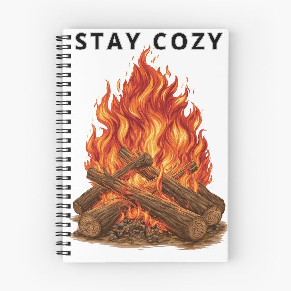 Item preview, Cozy Campfire with Flames Outdoor Adventure Vector designed and sold by TrendyGalaxy.