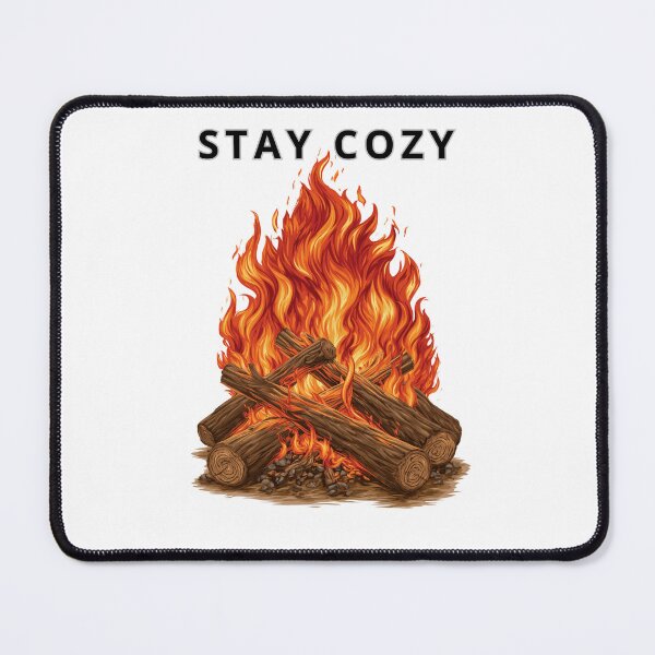 Item preview, Cozy Campfire with Flames Outdoor Adventure Vector designed and sold by TrendyGalaxy.