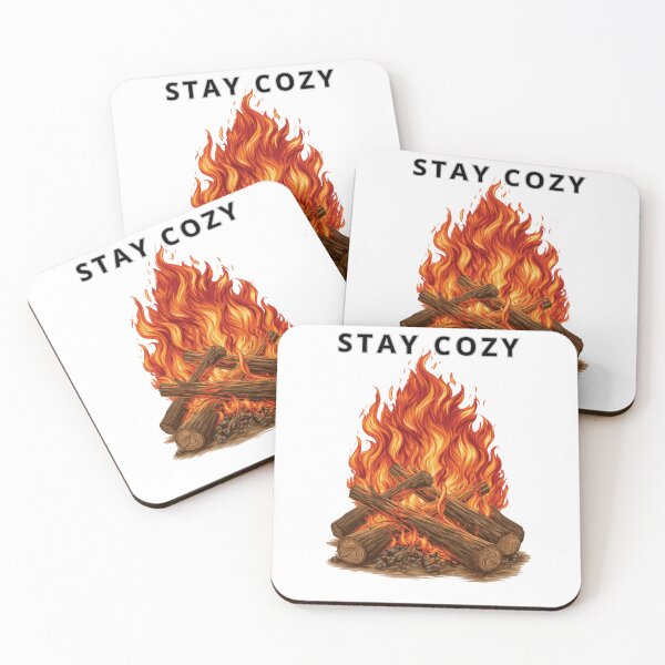 Item preview, Cozy Campfire with Flames Outdoor Adventure Vector designed and sold by TrendyGalaxy.