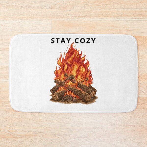 Item preview, Cozy Campfire with Flames Outdoor Adventure Vector designed and sold by TrendyGalaxy.