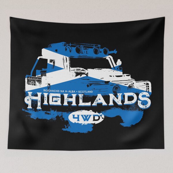 Artikelvorschau, 4WD Schottisches Hochland T-Shirt + Aufkleber Design 02 entworfen und verkauft von ROADTROOPER.