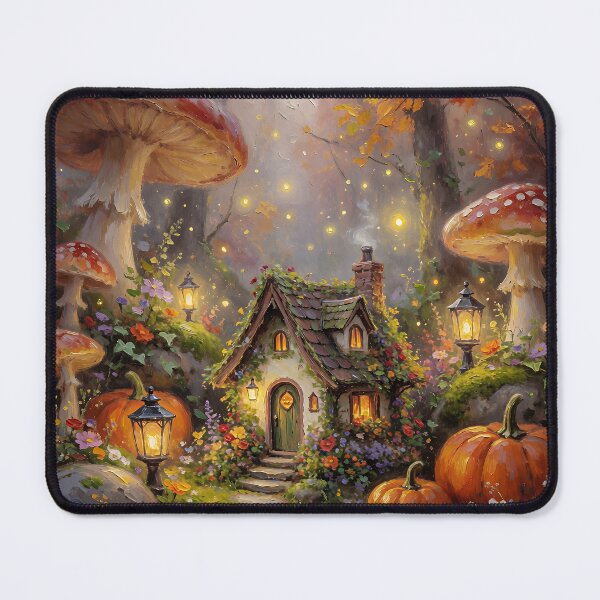 Item preview, Enchanted Autumn Mushroom Cottage Fairycore Forest designed and sold by cr6zym1nd.