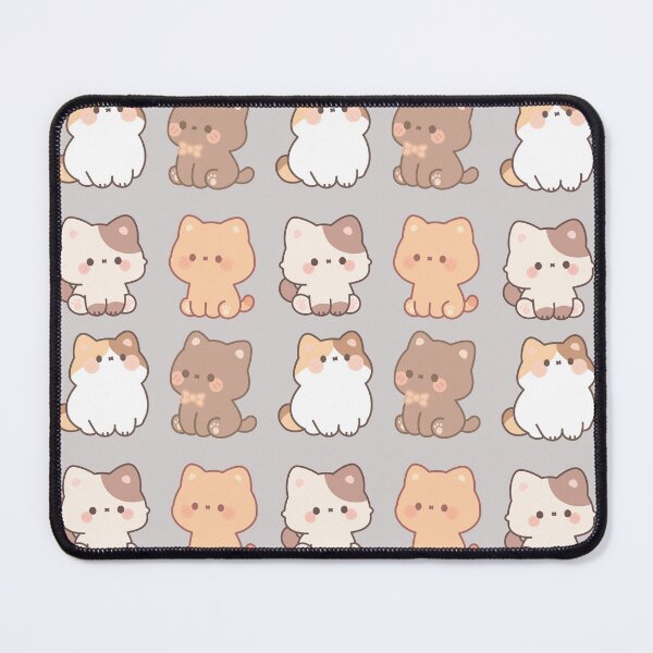 Item preview, Cute Kawaii Kitten Friends Brown Cream Calico Seamless Pattern Art designed and sold by Artemis & Woven Collective.