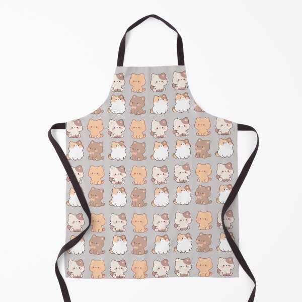 Item preview, Cute Kawaii Kitten Friends Brown Cream Calico Seamless Pattern Art designed and sold by Artemis & Woven Collective.