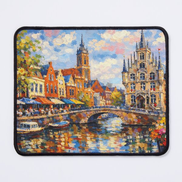 Item preview, Gouda painting, the Netherlands – A Beautiful place in Europe. designed and sold by GalleryKauffeld.