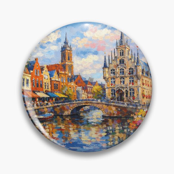 Item preview, Gouda painting, the Netherlands – A Beautiful place in Europe. designed and sold by GalleryKauffeld.