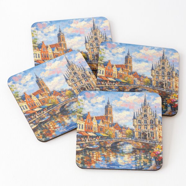 Item preview, Pintura de Gouda, Países Bajos: un lugar hermoso en Europa. designed and sold by GalleryKauffeld.