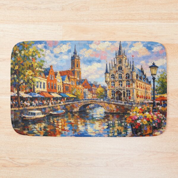 Item preview, Gouda painting, the Netherlands – A Beautiful place in Europe. designed and sold by GalleryKauffeld.