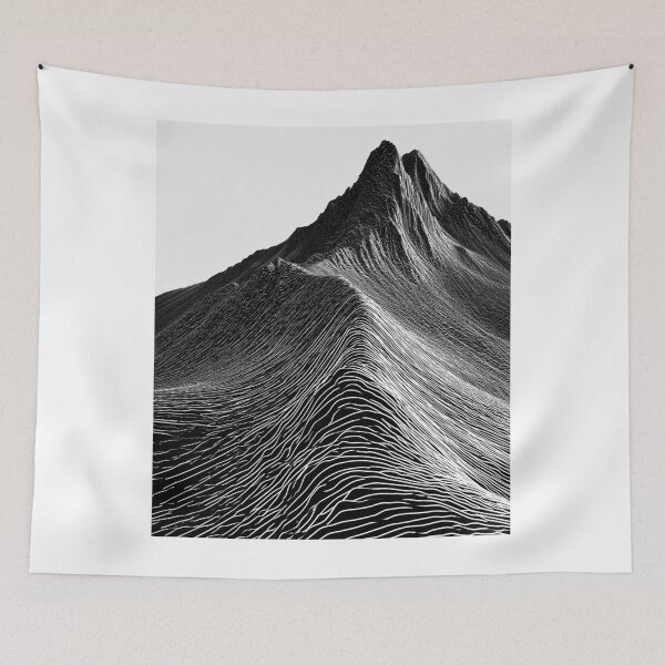 Item preview, Dramatic Mountain Ridge Line Art Outdoor Graphic designed and sold by TrendyGalaxy.