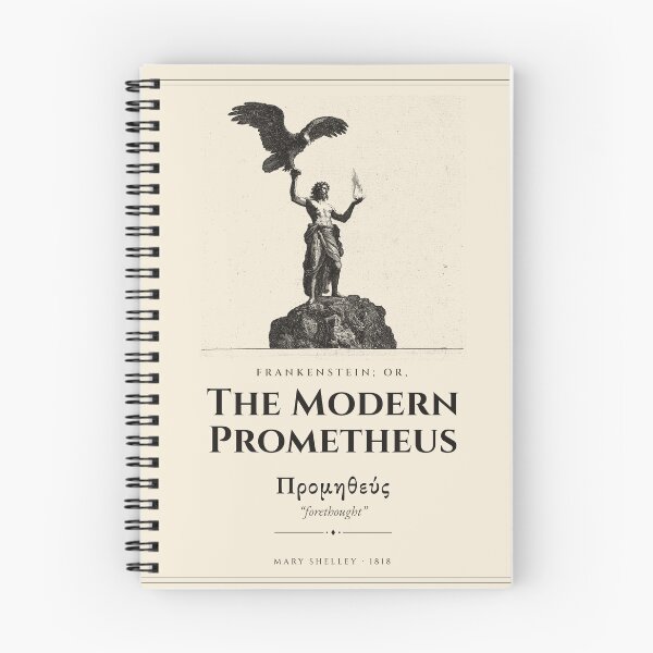 Item preview, The Modern Prometheus — Frankenstein Mary Shelley Greek Mythology Engraving designed and sold by Drunken Authority.