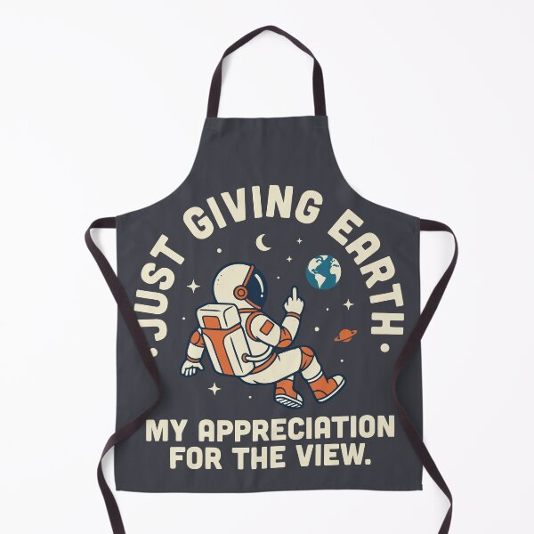 Item preview, Just Giving Earth My Appreciation Astronaut Middle Finger designed and sold by Amir Faysal.