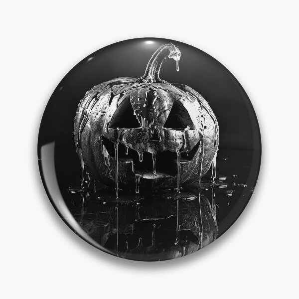 Item preview, Melting Jack O Lantern Pumpkin Creepy Halloween Horror Art Design designed and sold by inkoutninja.