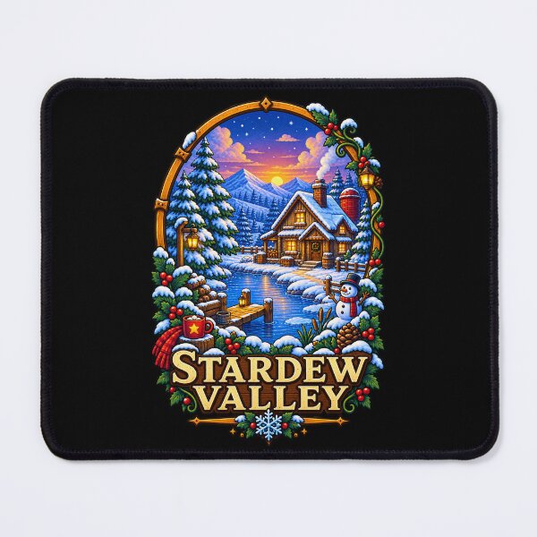 Item preview, Stardew Valley Winter Farm - Cozy Snowy Valley designed and sold by Rosteri.