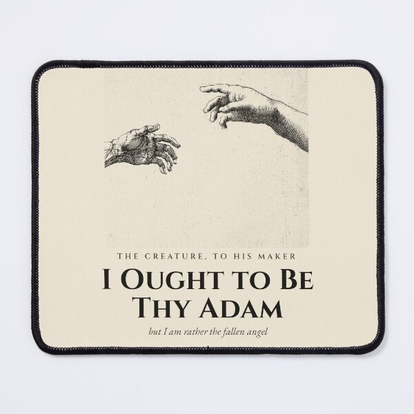 Item preview, I Ought to Be Thy Adam — Frankenstein Creature Quote Anatomical Hands Print designed and sold by Drunken Authority.