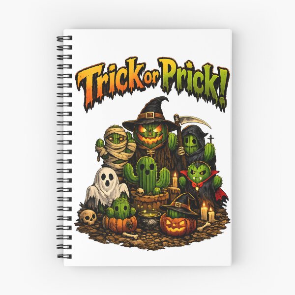 Item preview, Trick Or Prick Funny Halloween Cactus Monster Squad designed and sold by ThaphadaArtGall.
