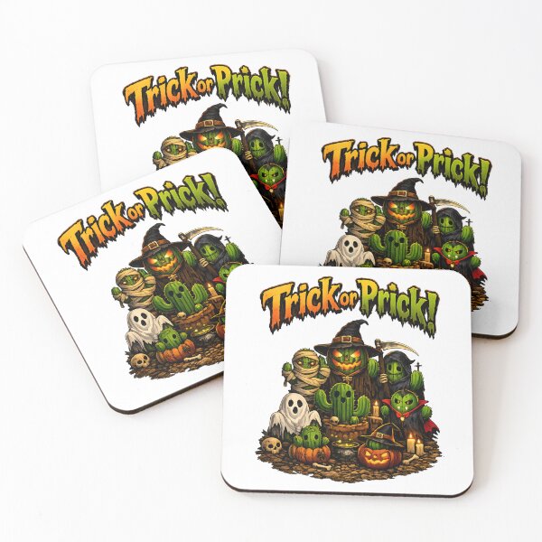 Item preview, Trick Or Prick Funny Halloween Cactus Monster Squad designed and sold by ThaphadaArtGall.