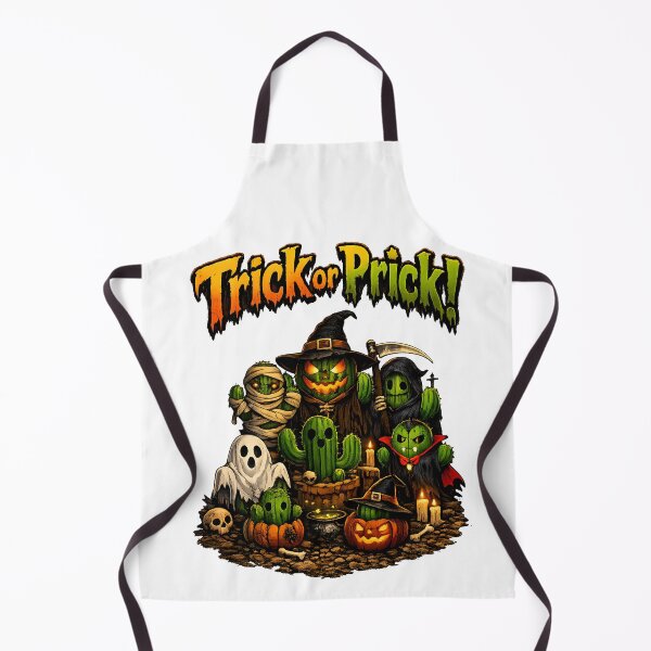 Item preview, Trick Or Prick Funny Halloween Cactus Monster Squad designed and sold by ThaphadaArtGall.