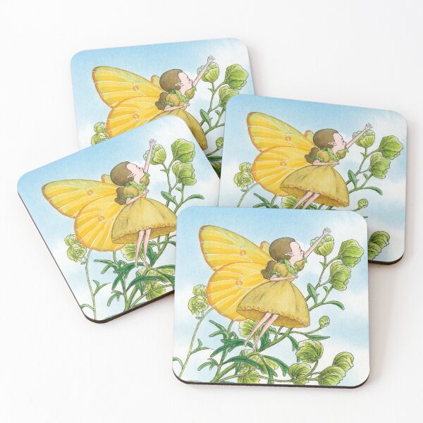 Item preview, July 19th birthday flower Yellow Monkshood Fairy designed and sold by 366birthflower.