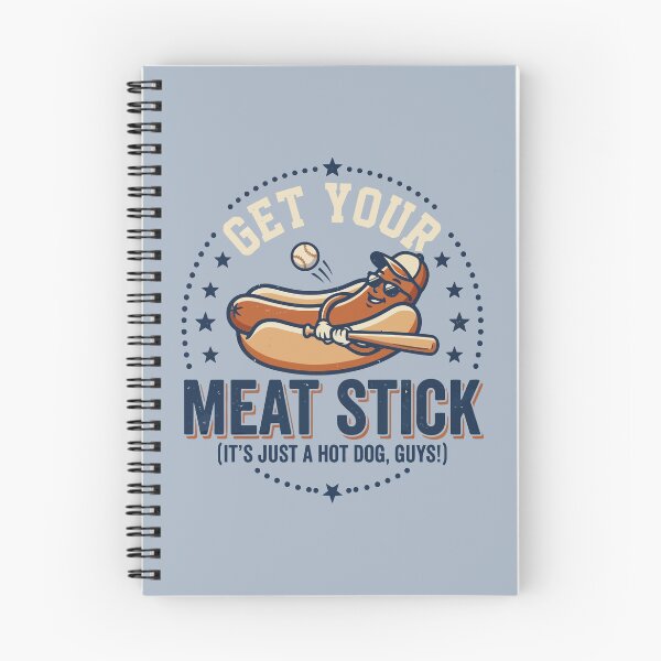 Item preview, Get Your Meat Stick Baseball Hotdog Humor designed and sold by Amir Faysal.
