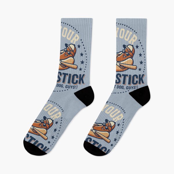 Item preview, Get Your Meat Stick Baseball Hotdog Humor designed and sold by Amir Faysal.