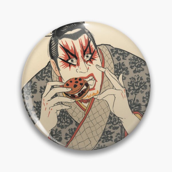 Item preview, Kabuki Actor Eating Dorayaki – Ukiyo-e Style Japanese Art designed and sold by derideriworks.