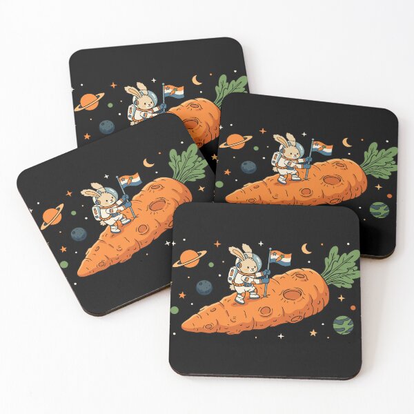 Item preview, Astronaut Bunny on Giant Carrot Asteroid designed and sold by PutroGraph.