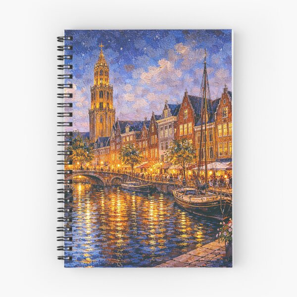 Item preview, Groningen by night painting, the Netherlands – A Beautiful place in Europe. designed and sold by GalleryKauffeld.