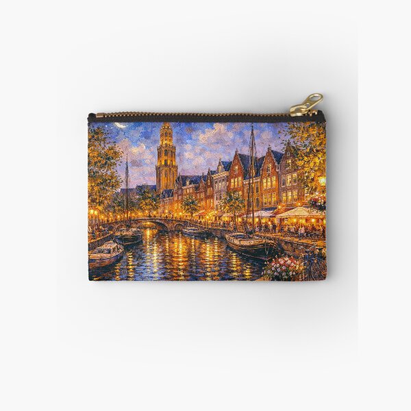 Item preview, Groningen by night painting, the Netherlands – A Beautiful place in Europe. designed and sold by GalleryKauffeld.