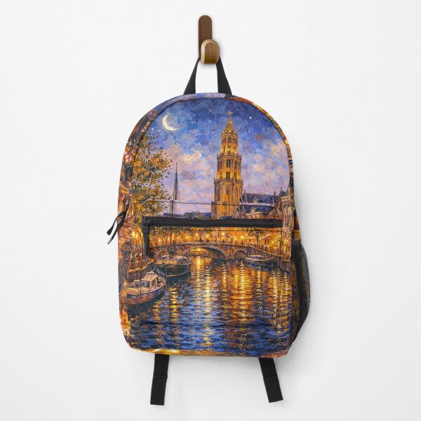 Item preview, Groningen by night painting, the Netherlands – A Beautiful place in Europe. designed and sold by GalleryKauffeld.
