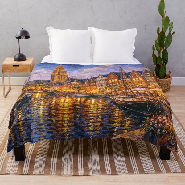 Item preview, Groningen by night painting, the Netherlands – A Beautiful place in Europe. designed and sold by GalleryKauffeld.